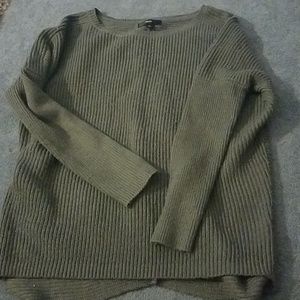 Oversized Gray Knit Sweater